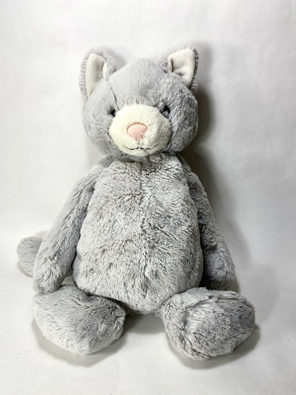 12" Jellycat London Bashful Grey Kitty Stuffed Animal